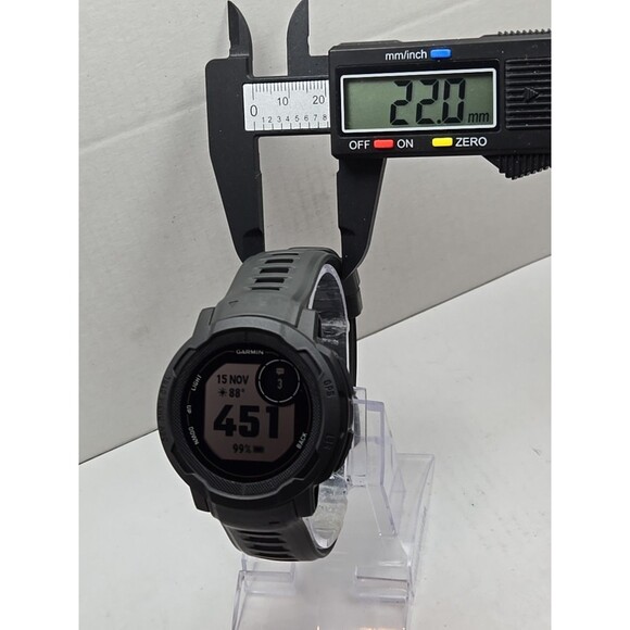 Garmin Instinct 2 Rugged GPS Outdoor Smartwatch Graphite 48mm Tested Works - Picture 6 of 11